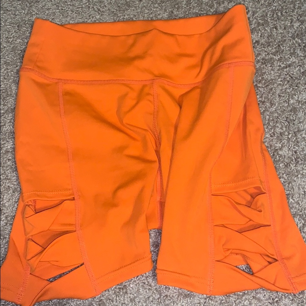 Elastic Biker Shorts with Side Cut Out Detail - Picture 5 of 5